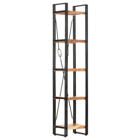 vidaXL Bücherregal 5 Fächer 40x30x180 cm Akazie Massivholz