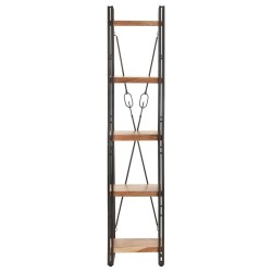vidaXL Bücherregal 5 Fächer 40x30x180 cm Akazie Massivholz