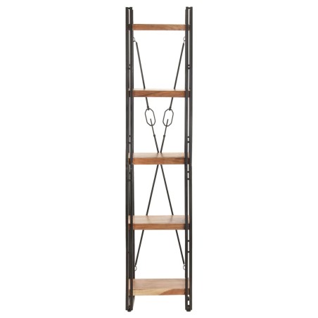 vidaXL Bücherregal 5 Fächer 40x30x180 cm Akazie Massivholz