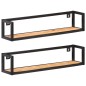 vidaXL Wandregale 2 Stk. 80 cm Massivholz Akazie vidaXL Wandregale 2 Stk. 80 cm Massivholz Akazie