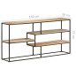 vidaXL Sideboard 150x30x75 cm Raues Mangoholz vidaXL Sideboard 150x30x75 cm Raues Mangoholz
