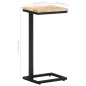 vidaXL Beistelltische 2 Stk. 31,5x24,5x64,5 cm Raues Mangoholz vidaXL Beistelltische 2 Stk. 31,5x24,5x64,5 cm Raues Mangoholz