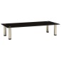 vidaXL TV-Tisch 80x35x17 cm Schwarz Hartglas vidaXL TV-Tisch 80x35x17 cm Schwarz Hartglas