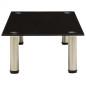 vidaXL TV-Tisch 80x35x17 cm Schwarz Hartglas vidaXL TV-Tisch 80x35x17 cm Schwarz Hartglas
