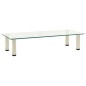 vidaXL TV-Tisch 80x35x17 cm Transparentes Hartglas vidaXL TV-Tisch 80x35x17 cm Transparentes Hartglas