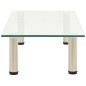 vidaXL TV-Tisch 80x35x17 cm Transparentes Hartglas vidaXL TV-Tisch 80x35x17 cm Transparentes Hartglas
