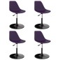vidaXL Drehbare Esszimmerstühle 4 Stk. Lila PP vidaXL Drehbare Esszimmerstühle 4 Stk. Lila PP