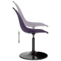 vidaXL Drehbare Esszimmerstühle 4 Stk. Lila PP vidaXL Drehbare Esszimmerstühle 4 Stk. Lila PP