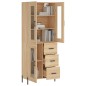 Highboard Sonoma-Eiche 69,5x34x180 cm Holzwerkstoff Highboard Sonoma-Eiche 69,5x34x180 cm Holzwerkstoff