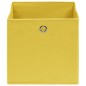 vidaXL Aufbewahrungsboxen 10 Stk. Vliesstoff 28x28x28 cm Gelb vidaXL Aufbewahrungsboxen 10 Stk. Vliesstoff 28x28x28 cm Gelb