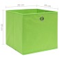 vidaXL Aufbewahrungsboxen 4 Stk. Vliesstoff 28x28x28 cm Grün vidaXL Aufbewahrungsboxen 4 Stk. Vliesstoff 28x28x28 cm Grün