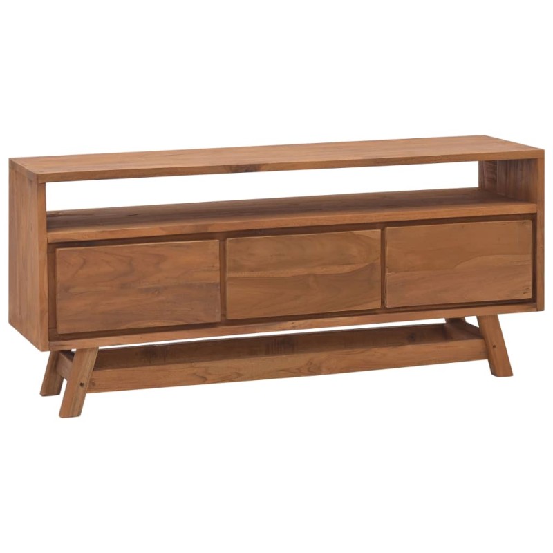 vidaXL TV-Schrank 110x30x50 cm Massivholz Teak vidaXL TV-Schrank 110x30x50 cm Massivholz Teak