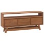 vidaXL TV-Schrank 110x30x50 cm Massivholz Teak vidaXL TV-Schrank 110x30x50 cm Massivholz Teak