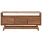 vidaXL TV-Schrank 110x30x50 cm Massivholz Teak vidaXL TV-Schrank 110x30x50 cm Massivholz Teak