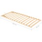 vidaXL Lattenrost mit 13 Latten Verstellbares Kopfteil 90x200 cm vidaXL Lattenrost mit 13 Latten Verstellbares Kopfteil 90x200 cm