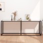vidaXL Konsolentisch Weiß Marmor-Optik 200x35x75,5 cm Hartglas vidaXL Konsolentisch Weiß Marmor-Optik 200x35x75,5 cm Hartglas