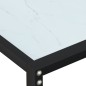 vidaXL Konsolentisch Weiß Marmor-Optik 200x35x75,5 cm Hartglas vidaXL Konsolentisch Weiß Marmor-Optik 200x35x75,5 cm Hartglas