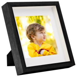 vidaXL 3D-Box-Bilderrahmen 5 Stk. Schwarz 23x23cm für 13x13cm Bild