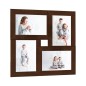 vidaXL Collage Bilderrahmen für 4x(10x15 cm) Fotos Dunkelbraun MDF vidaXL Collage Bilderrahmen für 4x(10x15 cm) Fotos Dunkelbraun MDF