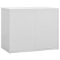 vidaXL Aktenschrank Hellgrau 90x46x72,5 cm Stahl vidaXL Aktenschrank Hellgrau 90x46x72,5 cm Stahl
