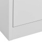 vidaXL Aktenschrank Hellgrau 90x46x72,5 cm Stahl vidaXL Aktenschrank Hellgrau 90x46x72,5 cm Stahl