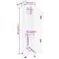 vidaXL Schließfachschrank Weiß 38x45x180 cm Stahl vidaXL Schließfachschrank Weiß 38x45x180 cm Stahl