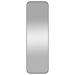 vidaXL Wandspiegel Schwarz 30x100 cm Rechteckig