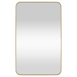 vidaXL Wandspiegel Golden 50x80 cm Rechteckig