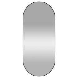 vidaXL Wandspiegel Schwarz 30x70 cm Oval