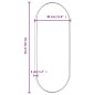 vidaXL Wandspiegel Schwarz 30x70 cm Oval vidaXL Wandspiegel Schwarz 30x70 cm Oval