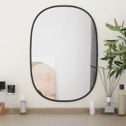 vidaXL Wandspiegel Schwarz 50x35 cm