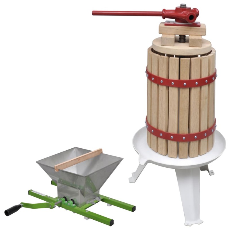 vidaXL 2-tlg. Obst- & Weinpresse und Mühle-Set vidaXL 2-tlg. Obst- & Weinpresse und Mühle-Set