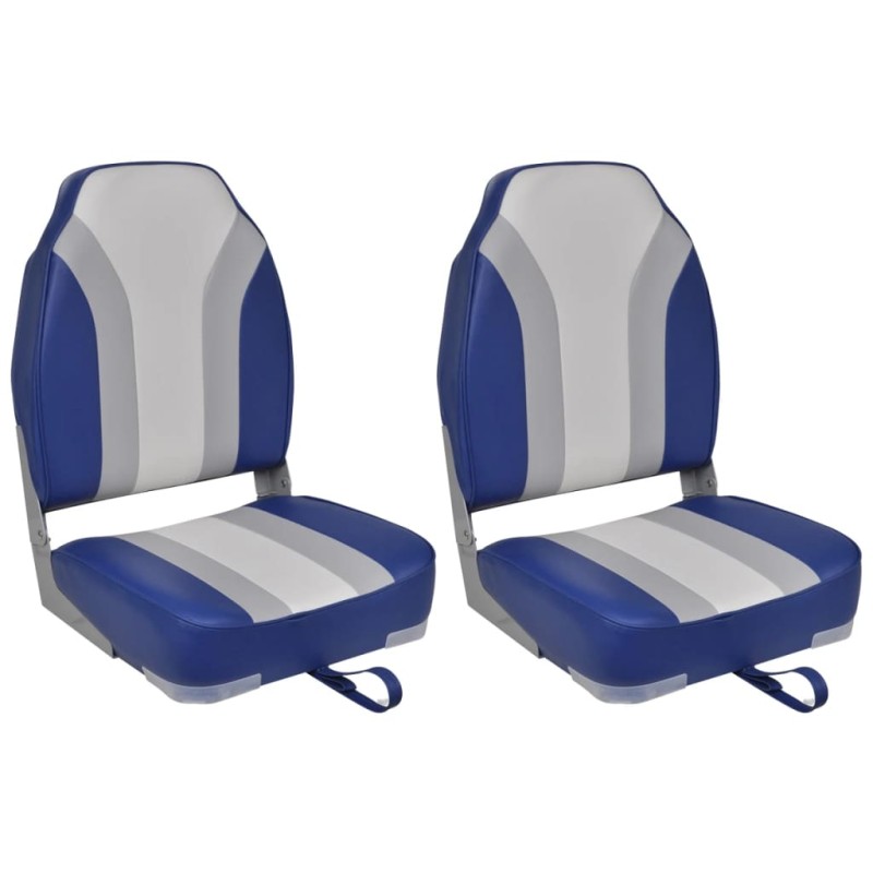 vidaXL Klappbare Bootssitze 2 Stk. mit hoher Rückenlehne vidaXL Klappbare Bootssitze 2 Stk. mit hoher Rückenlehne