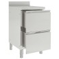 vidaXL Gastro-Küchenschränke 2 Stk. Edelstahl vidaXL Gastro-Küchenschränke 2 Stk. Edelstahl