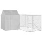vidaXL Outdoor-Hundezwinger mit Dach Silbern 4x4x2,5m Verzinkter Stahl vidaXL Outdoor-Hundezwinger mit Dach Silbern 4x4x2,5m Verzinkter Stahl