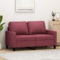 vidaXL 2-Sitzer-Sofa Weinrot 120 cm Stoff vidaXL 2-Sitzer-Sofa Weinrot 120 cm Stoff