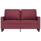 vidaXL 2-Sitzer-Sofa Weinrot 120 cm Stoff vidaXL 2-Sitzer-Sofa Weinrot 120 cm Stoff