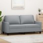 vidaXL 2-Sitzer-Sofa Hellgrau 140 cm Stoff vidaXL 2-Sitzer-Sofa Hellgrau 140 cm Stoff