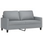 vidaXL 2-Sitzer-Sofa Hellgrau 140 cm Stoff vidaXL 2-Sitzer-Sofa Hellgrau 140 cm Stoff
