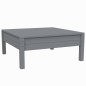 3-tlg. Garten-Lounge-Set mit Kissen Grau Kiefer Massivholz 3-tlg. Garten-Lounge-Set mit Kissen Grau Kiefer Massivholz