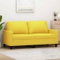 vidaXL 2-Sitzer-Sofa Hellgelb 140 cm Stoff vidaXL 2-Sitzer-Sofa Hellgelb 140 cm Stoff