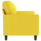 vidaXL 2-Sitzer-Sofa Hellgelb 140 cm Stoff vidaXL 2-Sitzer-Sofa Hellgelb 140 cm Stoff