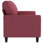 vidaXL 3-Sitzer-Sofa Weinrot 180 cm Stoff vidaXL 3-Sitzer-Sofa Weinrot 180 cm Stoff