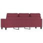 vidaXL 3-Sitzer-Sofa Weinrot 180 cm Stoff vidaXL 3-Sitzer-Sofa Weinrot 180 cm Stoff