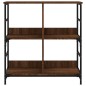 vidaXL Bücherregal Braun Eichen-Optik 78,5x33x82 cm Holzwerkstoff vidaXL Bücherregal Braun Eichen-Optik 78,5x33x82 cm Holzwerkstoff