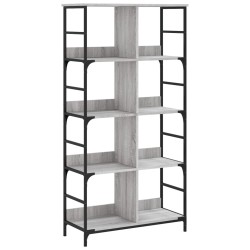 vidaXL Bücherregal Grau Sonoma 78,5x33x153 cm Holzwerkstoff