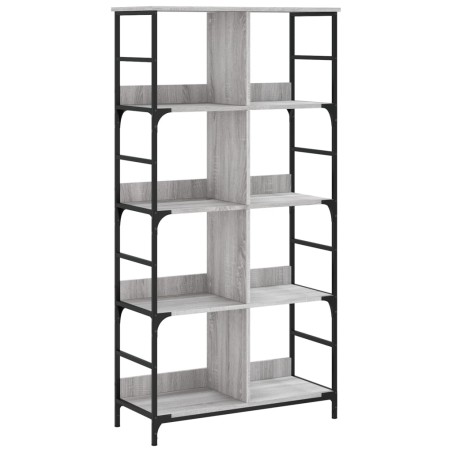 vidaXL Bücherregal Grau Sonoma 78,5x33x153 cm Holzwerkstoff