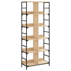 vidaXL Bücherregal Sonoma-Eiche 78,5x33x188,5 cm Holzwerkstoff