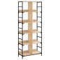 vidaXL Bücherregal Sonoma-Eiche 78,5x33x188,5 cm Holzwerkstoff vidaXL Bücherregal Sonoma-Eiche 78,5x33x188,5 cm Holzwerkstoff