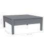 3-tlg. Garten-Lounge-Set mit Kissen Grau Kiefer Massivholz 3-tlg. Garten-Lounge-Set mit Kissen Grau Kiefer Massivholz